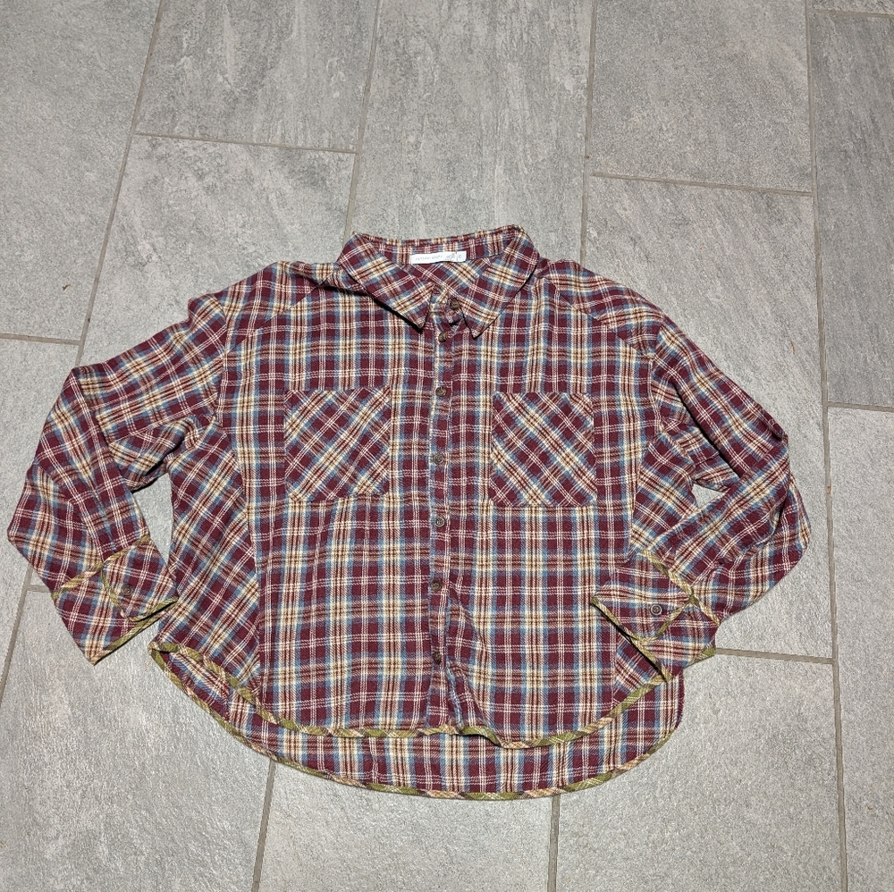 Altar's State Cropped Flannel Size Large